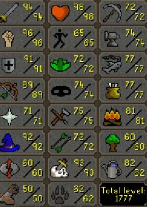 Ironman | 1770+ Total Level | 230+ QPs | 96 Strength | 94 Attack | 92 Mage | 93 Slayer | Firecape | Rare Pest