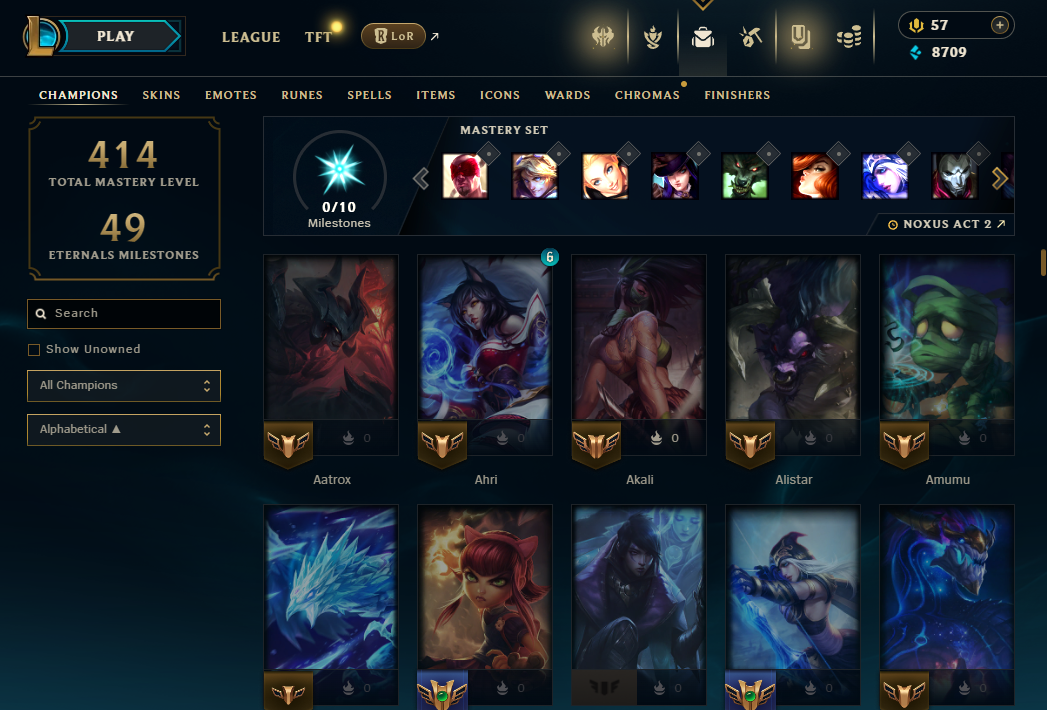 EUW | 124 Skins | 149 Champions | Pax Jax | ChicksQLOLS010