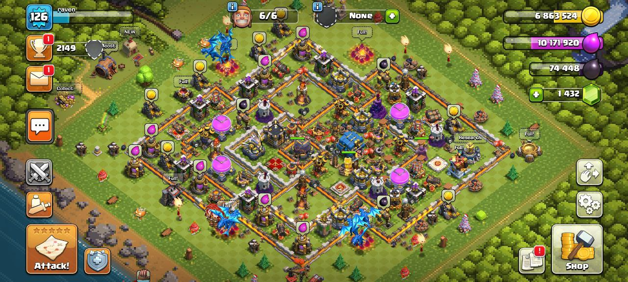 TH12 | BH9 | LvL 125 | K52 | Q54 | G24 | 2.1k+ Trophies | Pixel King  [ChicksZCoC1]