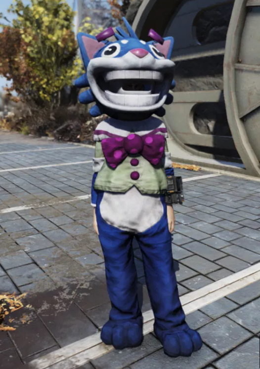 Clean Mr. Fuzzy Mascot Suit SET