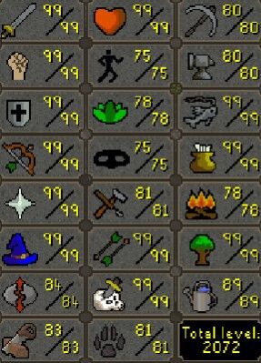 Max Combat Main | 2070+ Total | 290+ QP | 99 Slayer | 84 Runecrafting | Avernic | Elite Void | Skilling Outfits - ChicksSOS34